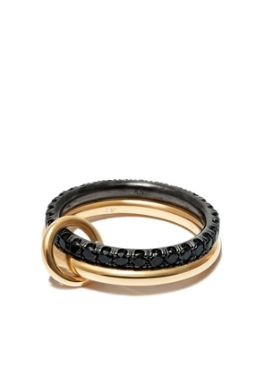 Spinelli Kilcollin 18kt yellow gold and rhodium-plated diamond ring