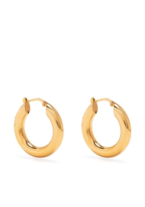 Jil Sander medium hoop earrings - Gold