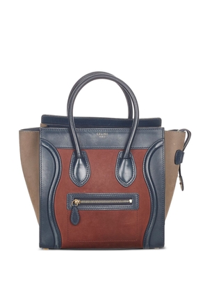 Céline Pre-Owned mini Tricolor Luggage tote bag - Brown