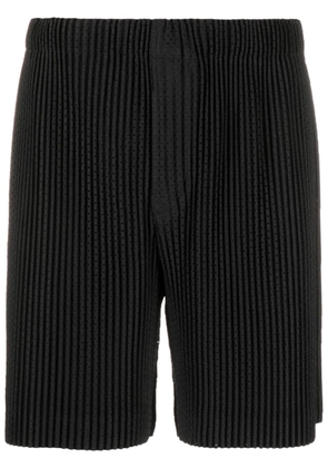 Homme Plissé Issey Miyake plissé-effect bermuda shorts - Black