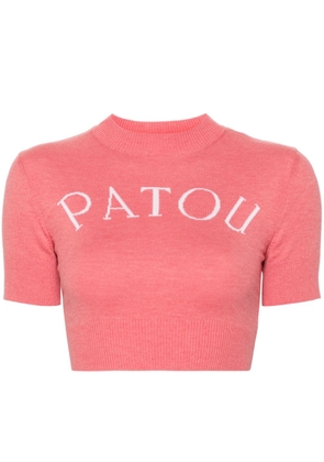 Patou intarsia-knit top - Pink