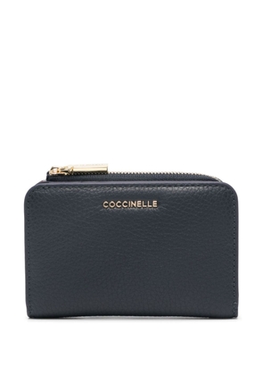 Coccinelle small Metallic Soft leather wallet - Blue