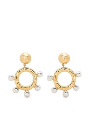 Patou faux-pearl embellished drop earrings - Gold