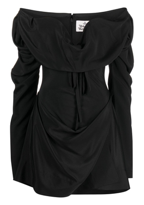 Vivienne Westwood draped corset minidress - Black