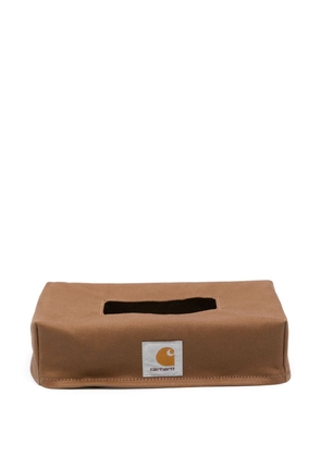 Carhartt WIP logo-patch tissue box cover - Brown