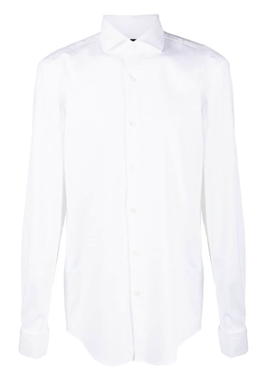 BOSS double-cuff long-sleeve shirt - White