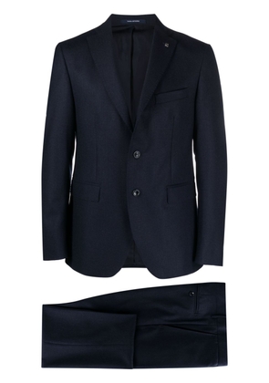 Tagliatore single-breasted wool-cashmere suit - Blue