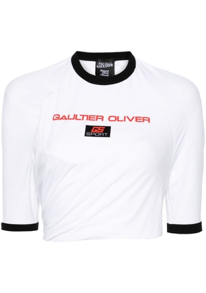 Jean Paul Gaultier x Shayne Oliver folded-style T-shirt - White
