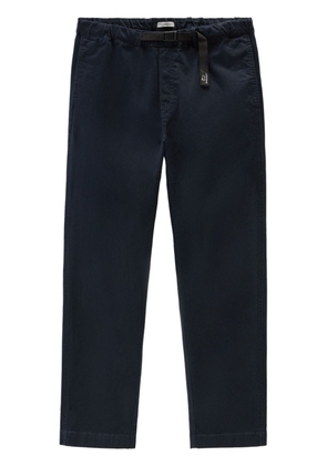 Woolrich belted straight-leg trousers - Blue