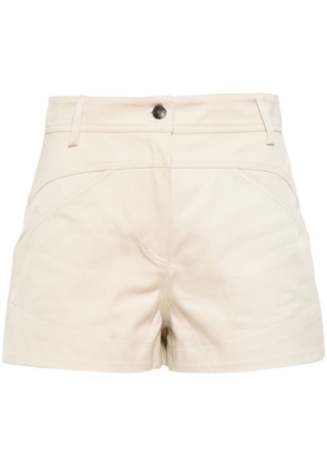 IRO Shaima cut-out cotton shorts - Neutrals