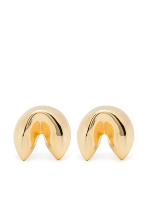 Maje fortune-cookie stud earrings - Gold