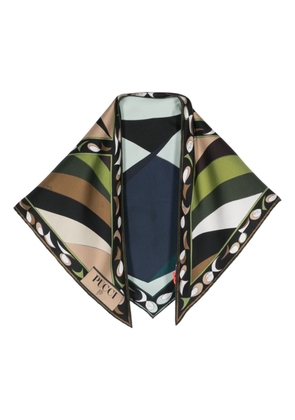 PUCCI Pesci-print silk scarf - Green