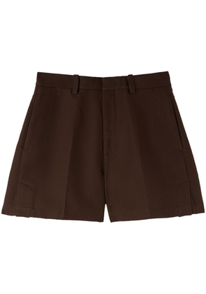 Jil Sander high-waisted tailored shorts - Brown
