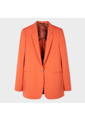 Paul Smith Women's Orange Wool-Stretch Blazer