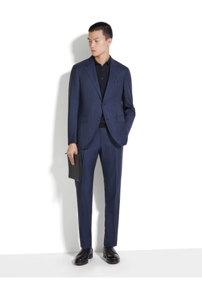 Dark Blue and Blue 15milmil15 Wool Suit