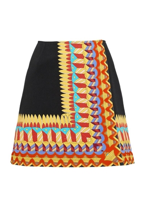 La Doublej Cotton Foulard Mini Skirt