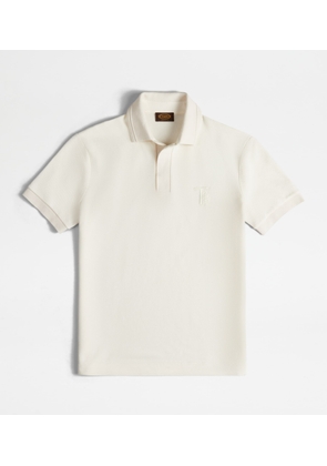 Tod's - Polo Shirt in Piquet, WHITE, L - Shirts