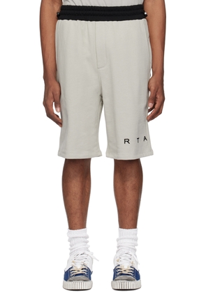 RTA Gray Flocked Shorts