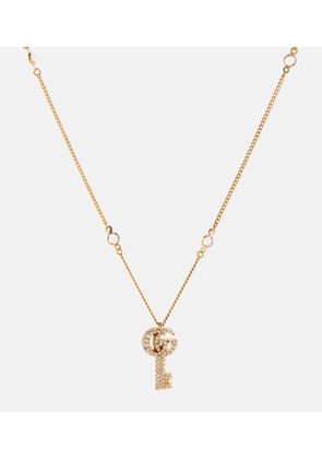 Gucci Double G crystal necklace