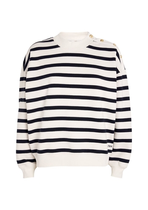 Frame Cotton Striped Sweatshirt