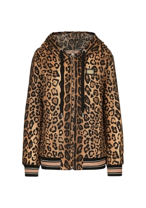 Dolce & Gabbana Leopard Print Hoodie