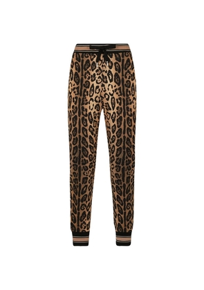 Dolce & Gabbana Leopard Print Sweatpants