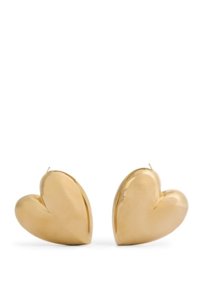 Jennifer Fisher Yellow Gold-Plated Puffy Heart Earrings