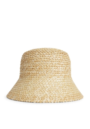 Lack Of Color Straw Inca Bucket Hat