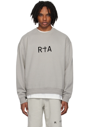 RTA Gray Flocked Sweatshirt