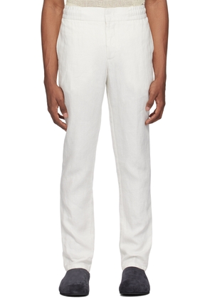 Orlebar Brown White Cornell Trousers