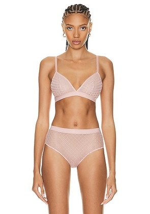 Wolford Triangle Bralette in Powder Pink - Pink. Size S (also in XS).