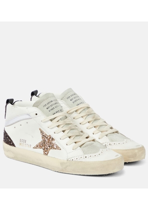 Golden Goose Mid Star glitter leather sneakers