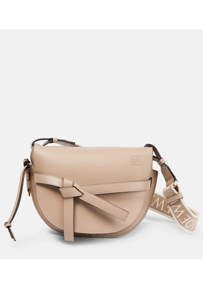 Loewe Gate Dual Small leather and jacquard shoulder bag
