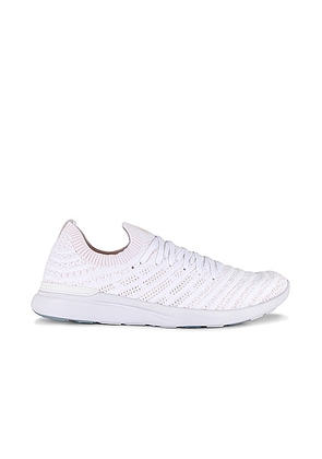 APL: Athletic Propulsion Labs Techloom Wave Sneaker in White & Cream - White. Size 8 (also in ).