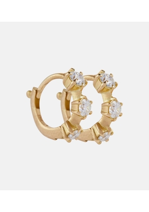 Jade Trau Kismet Mini 18kt gold earrings with diamonds