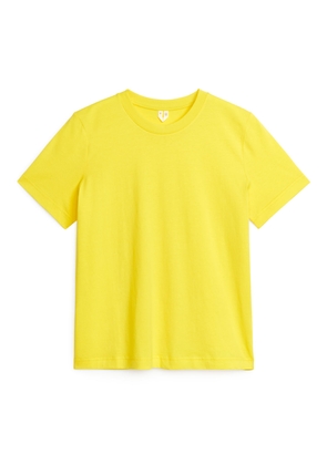 Crew-Neck T-shirt - Yellow