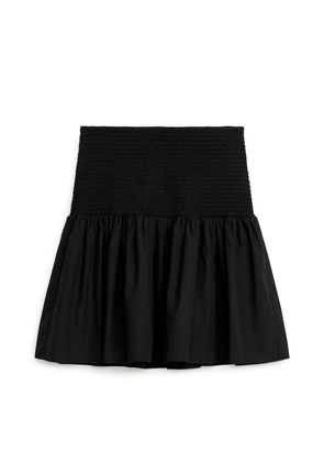 Mini Smock Skirt - Black