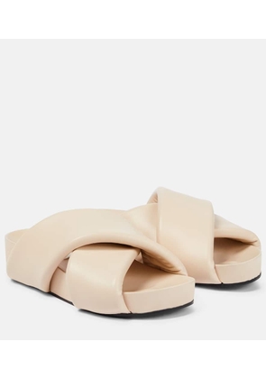 Jil Sander Padded leather sandals