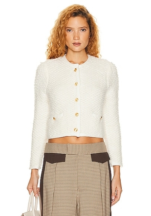 Helsa Laki Cardigan in Ivory - Ivory. Size M (also in L, S, XL, XS).