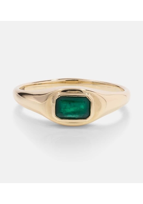 Stone and Strand Green With Envy 14kt gold ring with emeralds