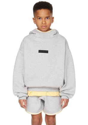 Fear of God ESSENTIALS Kids Gray Patch Hoodie