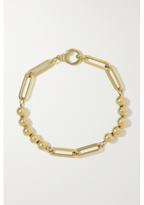 SORELLINA - Paperclip 18-karat Gold Diamond Bracelet - One size