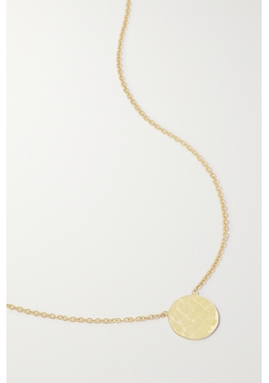 Jennifer Meyer - Mini Hammered Disc 18-karat Gold Necklace - One size
