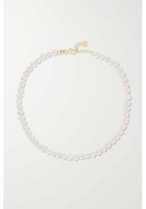 Mateo - Not Your Mother's 14-karat Gold Pearl Anklet - White - One size