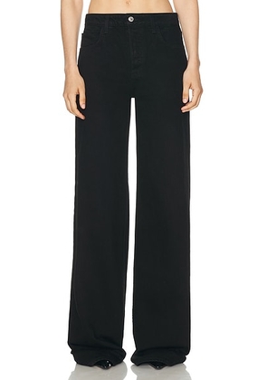 Helsa Low Tide Jeans in Black - Black. Size 24 (also in 23, 25, 26, 27, 28, 29, 30).