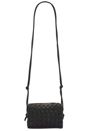 Bottega Veneta Mini Loop Bag in Black & Gold - Black. Size all.