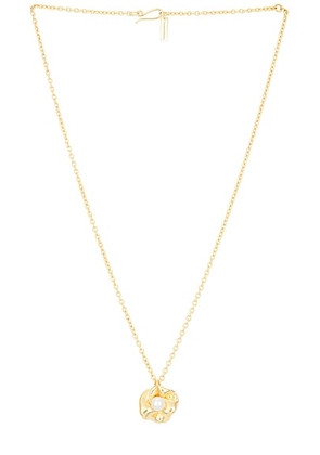 Completedworks 18k Gold Plated & Freshwater Pearl Necklace in 18k Gold Plate - Metallic Gold. Size all.