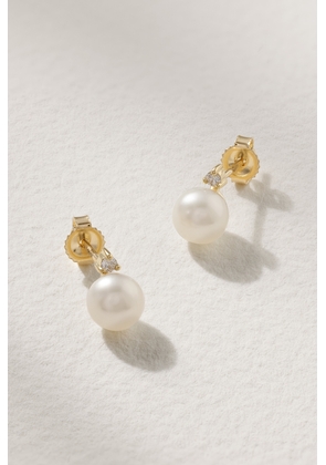 Mizuki - Sea Of Beauty 14-karat Gold, Pearl And Diamond Earrings - One size