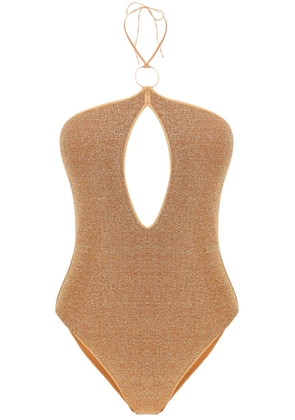 lurex one-piece swimsuit - M Oro