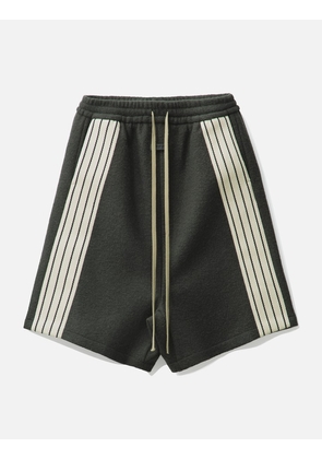 Boiled Wool Striped Relaxed Short